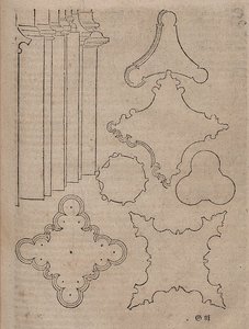 Base de pilier et plans de piliers gothiques groupés - Albrecht Dürer